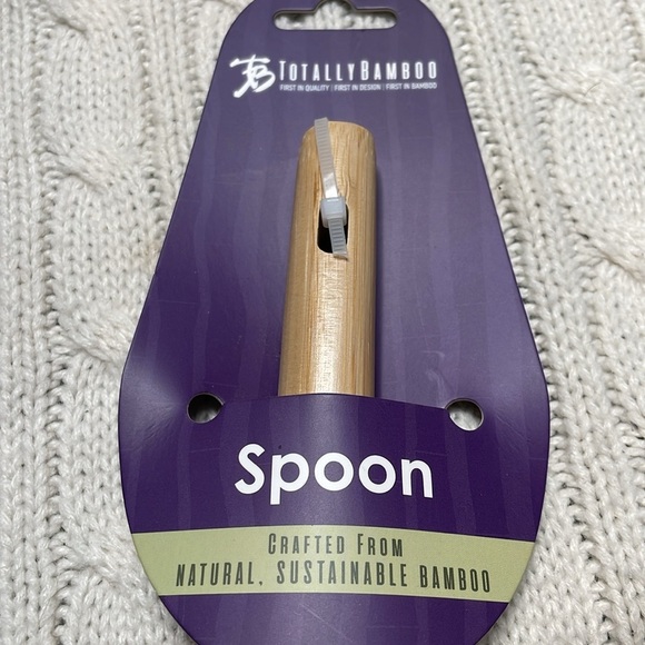NWT Pennsylvania Totally bamboo salt storage box and wooden spoon. Great hostess - Picture 4 of 11